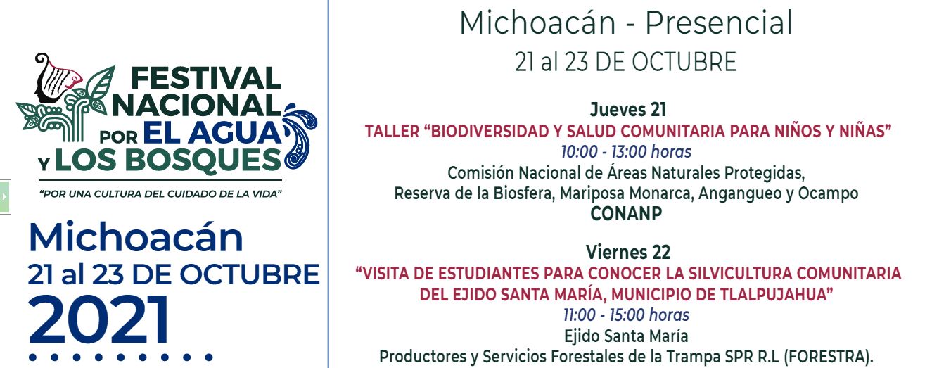 Festival Nacional por el Agua de los Bosques Michoacán