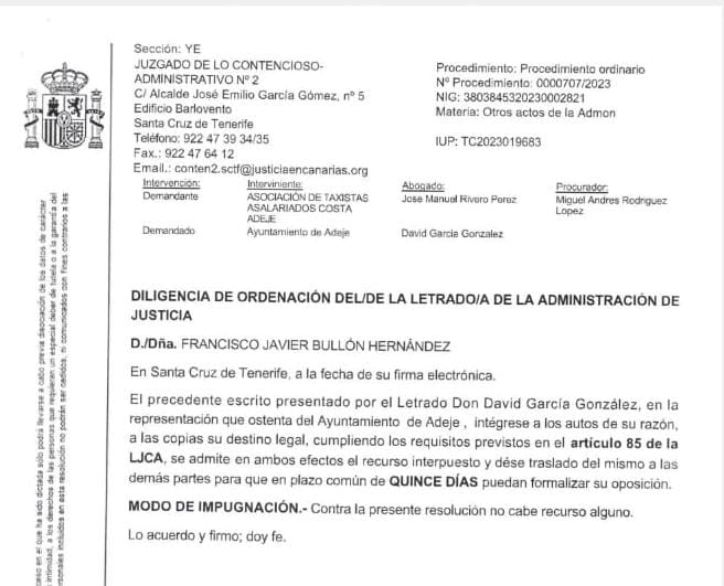 La doble moral del Ayuntamiento de Adeje 