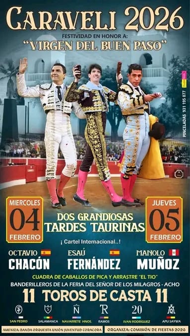 El matador de toros valenciano, Manolo Muñoz, gana puerta grande en Caraveli, Perú