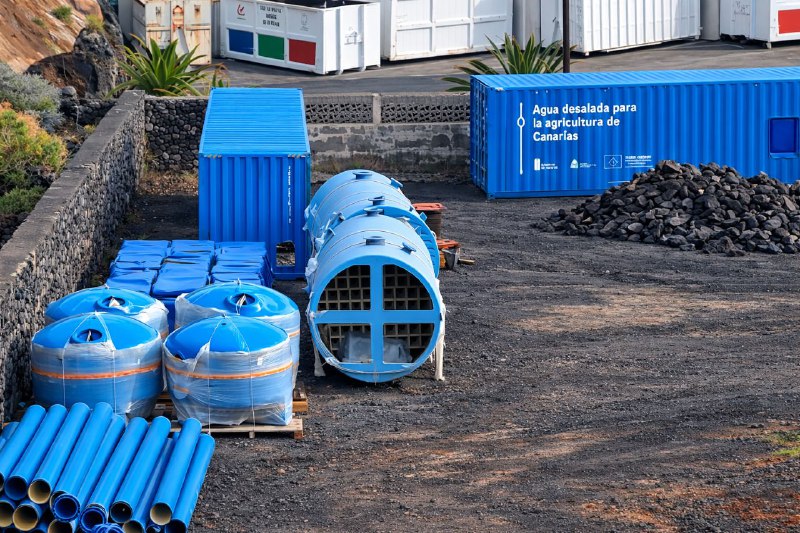 Agua para La Palma denuncia la “injustificada” instalación de la primera desaladora permanente para riego en la isla, ya sin sequía y en plena escalada de precios del petróleo