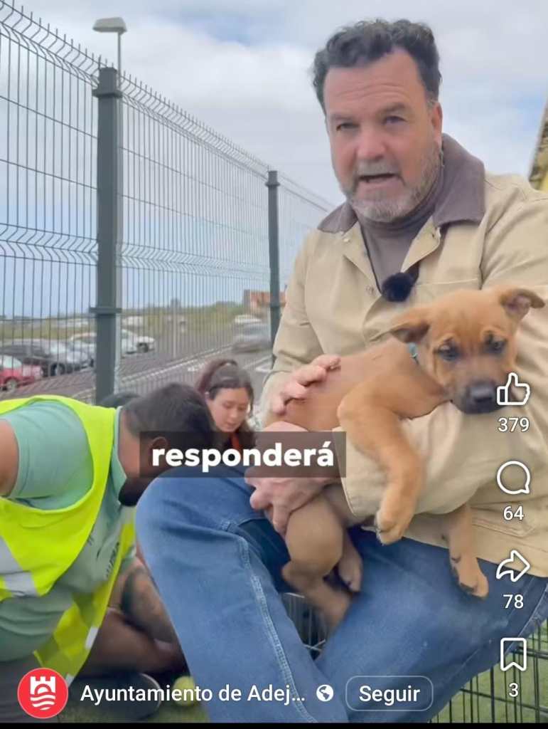 El Jesucristo «Superstar» y concejal de medio ambiente, floras y faunas del ventorrillo financiero, llamado Ayuntamiento de Adeje, con etiquetas de excelencia turístico, José Antonio López, protagonista en la obra callejera, con ribetes circenses, La Pasión de Jesucristo, cuyos doce apóstoles están formados por policías locales lacayos y concejales corruptos del PSOE