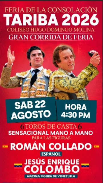 TARIBA (VENEZUELA) ANUNCIA LAS GANADERÍAS DE LA FERIA