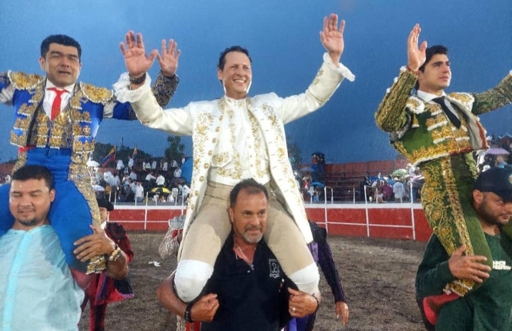 Triple Puerta Grande en la primera de San Felipe (Venezuela)