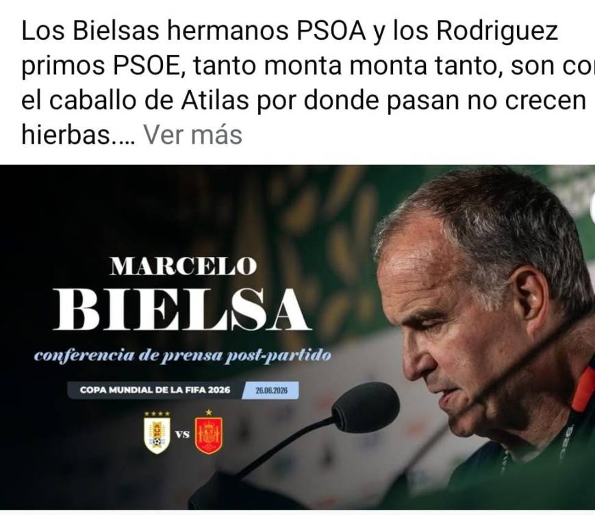 Los Bielsas hermanos PSOA y los Rodriguez primos PSOE, tanto monta monta tanto, son como el caballo de Atilas por donde pasan no crecen las hierbas