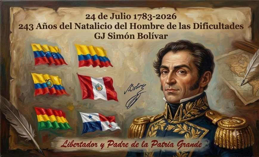 El 24 de Julio 1783, Nace El Libertador Simón Bolívar