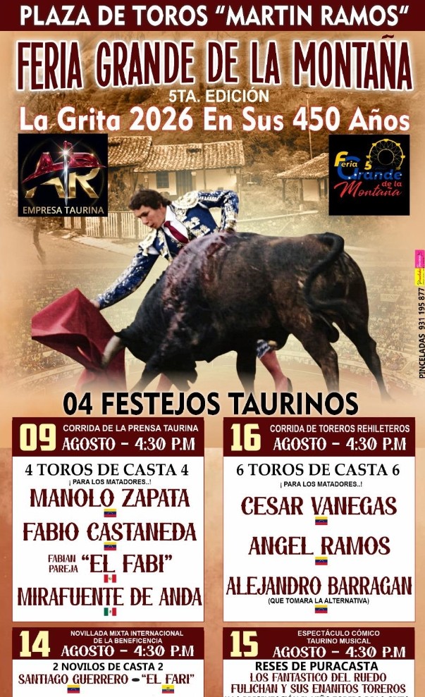 Suspendida la feria de La Grita ( Venezuela)
