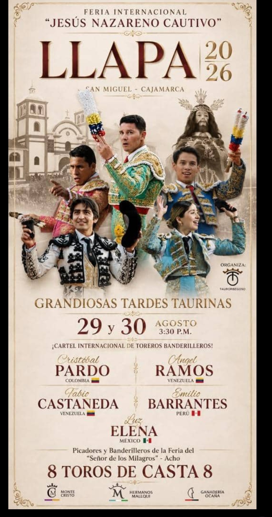 Fabio Castañeda desembarca en la Feria de Llapa, Perú