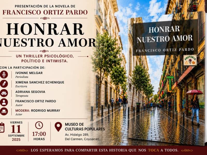 Presentación de la novela HONRAR NUESTRO AMOR
