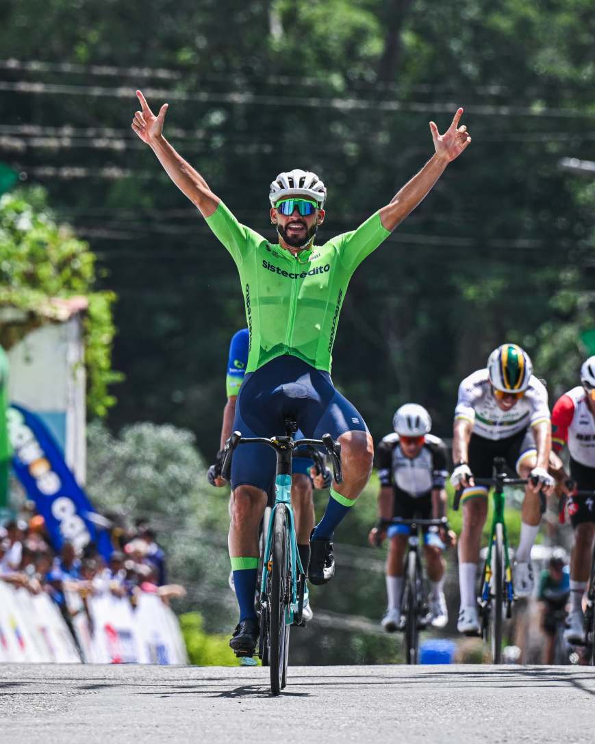 Jeferson Ruiz asume el liderato de la Vuelta a Venezuela en la llegada a Pampán