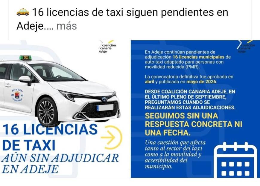 José Manuel Rivero, abogado, representante legal de la represaliada Asociación de Taxistas Asalariados Costa Adeje, dice que presenta en los próximos dias, la EJECUCIÓN FORZOSA de la Sentencia con carácter de firmeza, asunto de las 15 (quince) licencias de auto-taxis de nueva creación de Adeje, aprobadas en mayo de 2023 y adjudicadas por sistema caciquil a dedo en enero de 2024