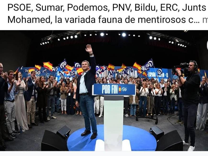 PSOE, Sumar, Podemos, PNV, Bildu, ERC, Junts y Mohamed, la variada fauna de mentirosos compulsivos y embusteros redomados del Gobierno Frankenstein de España, se hunden van de proa al marisco, según las encuestas, mientras Partido Popular y VOX baten récord históricos con 212 diputados
