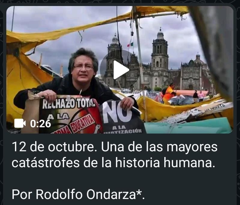 12 de octubre. Una de las mayores catástrofes de la historia humana