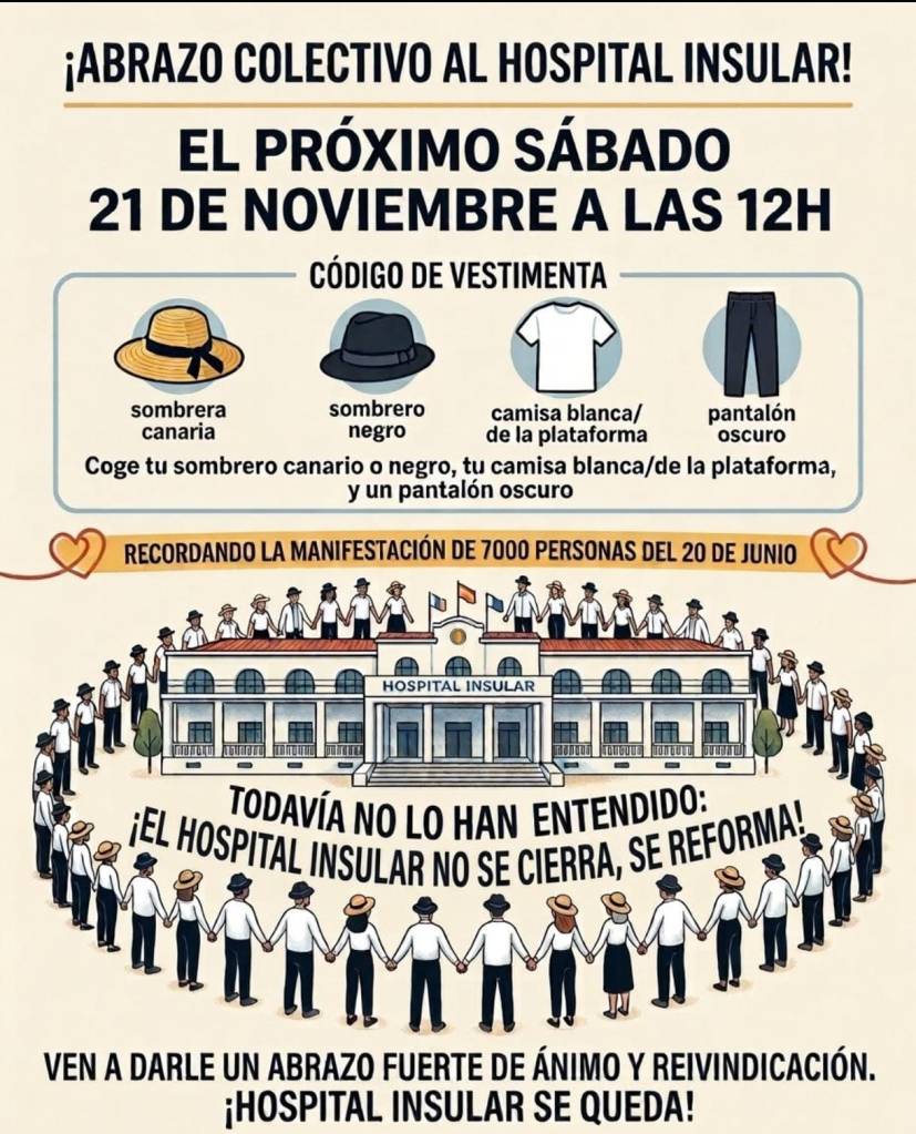 Marcha para defender el Hospital Insular